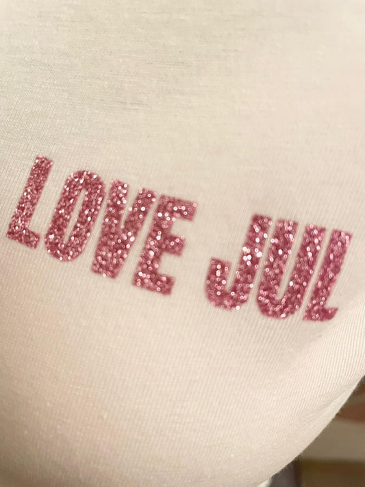 T-shirt LOVE JUL blanc
