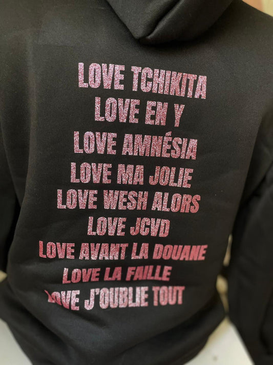 Sweat noir LOVE JUL