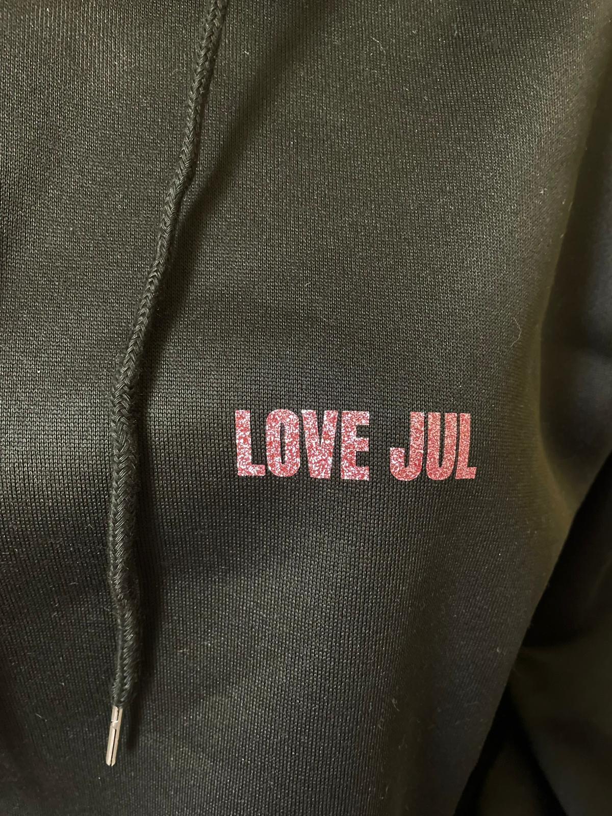 Sweat noir  LOVE JUL